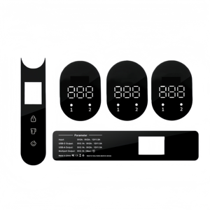 Étiquette autocollante de membrane tactile en PMMA PVC/PC XAT OEM, panneau frontal décoratif en acrylique, écran tactile électronique automobile - Product Image 4