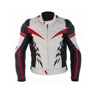 Chaqueta de Cuero de Carreras para Hombre, Elegante, Hecha a Medida, de Alta Calidad, Chaqueta de Motociclista de Cuero al por Mayor - Product Image 1