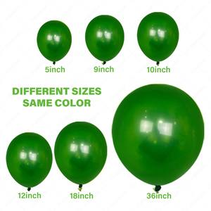 Wholesale 5 10 12 <strong>18</strong> 36 <strong>Inch</strong> Thick Durable Eco-Friendly Green Round <strong>Latex</strong> <strong>Balloons</strong> with Retro Colors for Party Decorations - Product Image 1