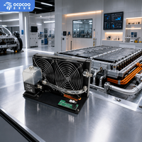 Système de refroidissement liquide haute performance OCOCOO, kit de refroidissement par eau industriel, radiateur, pompe pour véhicules à énergie nouvelle, stockage d'énergie