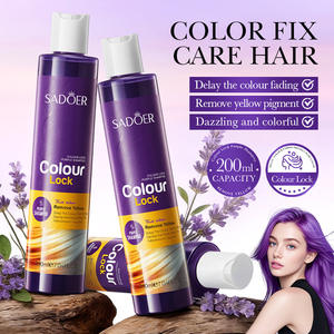 Shampoo violet Color Lock, éliminateur de bruns, neutralise les tons jaunes, protection anti-décoloration pour cheveux blonds décolorés - Product Image 2