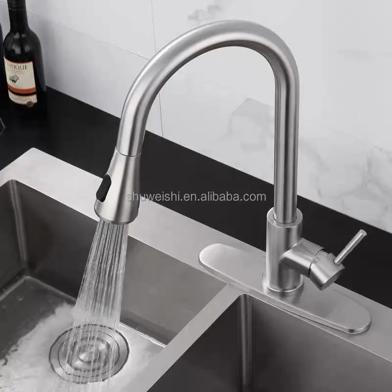 Xoloo nóng lạnh linh hoạt 360 độ xoay vòi bồn rửa Mixer tap kéo ra hiện đại màu đen vòi Nước Nhà Bếp