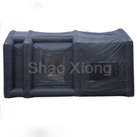 7x3x3m grand Portable Automobile Garage couverture gonflable lavage peinture en aérosol voiture Garage tente poste de travail cabine de peinture en aérosol pour voitures