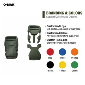 Fibbia a Sgancio Laterale in POM Verde Pantone 574C Personalizzata da 25mm, Resistente, con Logo <span class=keywords><strong>Laser</strong></span>, per Gilet Tattico, Casco, Pettorina per Animali Domestici, Trendy e Classica - Product Image 4
