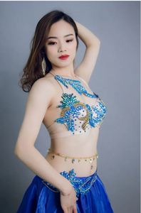 Trajes Modernos y Sensuales de Danza del Vientre Tribal, Nuevos Trajes de Danza <span class=keywords><strong>Gitana</strong></span> para Actuación, 100% Poliéster para <span class=keywords><strong>Mujer</strong></span> - Product Image 5