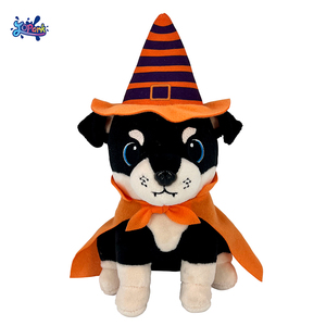 Tùy chỉnh cướp biển vàng <span class=keywords><strong>Retriever</strong></span> mềm Puppy plushies mặc Mặt nạ mắt Halloween dEc món quà thú nhồi bông sang trọng mô phỏng con chó đồ chơi - Product Image 4