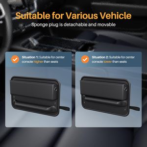 Car Seat <b>Gap</b> Filler With Cup Holder Front Seats Car Adjustable <b>Gap</b> Filler With Pockets Leather Car Seat Organizer and Storage - Product Image 2