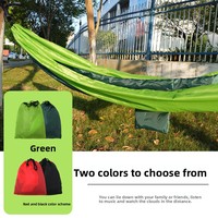 Hamac de plage en toile, balançoire d'extérieur portable, anti-retournement, léger, chaise suspendue individuelle pour le camping, berceau de loisirs, capacité 300 kg