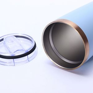 Seau à glace isotherme pour voiture en acier inoxydable 304, plaqué cuivre et or, 20 oz, avec revêtement plastique pulvérisé, vente en gros - Product Image 4