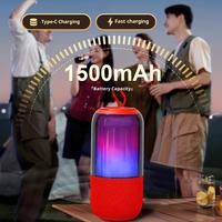 BT2675, Speaker Nirkabel Portabel, Speaker Luar Ruangan BT V6.0 dengan RGB, TWS, Mendukung Kartu TF, Panggilan Bebas Genggam untuk Rumah dan Luar Ruangan