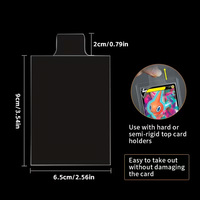 2.5*3.5, PTCG, TCG Protectores de Tarjetas Transparentes y Semirrígidos de Carga Superior de Fácil Extracción, Fundas para Tarjetas con Ondas, Protectores de Tarjetas con Pestañas