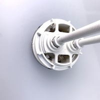 Accesorios para interruptores de inodoro Diámetro 58mm Válvula de inodoro Reemplazo Botón de descarga Botones de tanque de inodoro con rosca