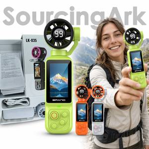 กล้องวิดีโอบล็อกแบบพัดลม 2 in 1 รุ่นใหม่จาก Sourcingark เลนส์หมุนได้ 180 องศา พร้อมระบบป้องกันภาพสั่นไหว เซ็นเซอร์ CMOS สำหรับการปั่นจักรยานและการเดินทาง รุ่น LK-035 - Product Image 1