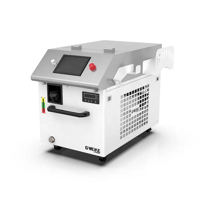 Gweike new type laser cleaning use for make the surface look like new thing 1000w/1500w/2000w fiber laser cleaning machine