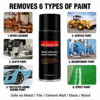 SANVO Décapant de peinture industriel en spray chimique 400ml, décapant de peinture métallique en aérosol, décapant de revêtement époxy, vente en gros OEM