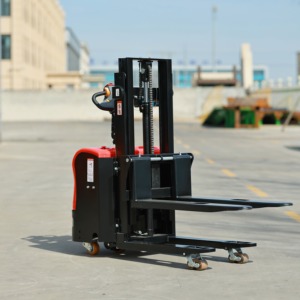 Kleine zelfladende heftruck, draagbare mini elektrische vorkheftruck, handmatige heftruck - Product Image 4