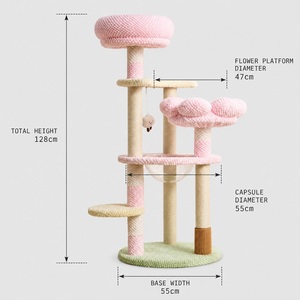 Arbre à chat professionnel OEM/ODM de grande taille, conception robuste et stable avec <span class=keywords><strong>peluche</strong></span> chaude pour l'hiver, service personnalisé disponible - Product Image 5