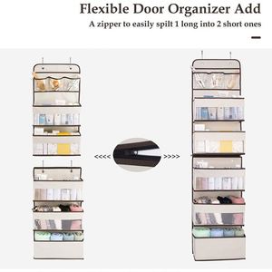 New <b>Storage</b> Organization <b>Wall</b> Mount Over the Door Clear Window Hanging Pocket Organizer - Product Image 4