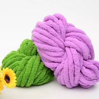 2cm 250g Chunky Chenille Fil pour Couverture et Oreiller