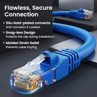 Cable de Conexión Ethernet Cat 6 OEM ODM GEARit, 2 pies, Azul, Paquete de 24 Cables de Conexión Ethernet Cat6 de 2 pies, Alta Velocidad, 24AWG, 10Gbps, RJ45 Sna