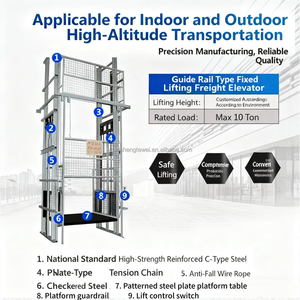 Ascenseur hydraulique de fret d'ascenseur de cargaison de poussoir de matériel d'entrepôt de douane pour des ventes - Product Image 3