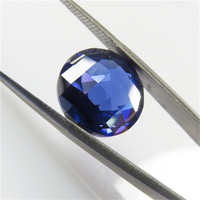Bon poli 4mm-10mm forme ronde à facettes coupe Briolette coupe cubique zircone Checker coupe cubique Zircon pierre perles pour bijoux bricolage