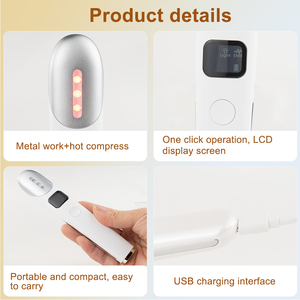 Stylo de massage oculaire chauffant par vibration EMS, best-seller, léger, USB, soin de la peau, utilisation à domicile et en voyage, appareil de soin des yeux, CE FCC - Product Image 5