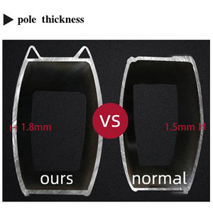 Parasol en aluminium imperméable à la pluie, Logo, personnalisable, pour l'extérieur, patio, grande taille, populaire - Product Image 6