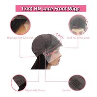 Perruque en cheveux humains indiens bruts bouclés profonds avec frontal, perruque sans colle en cheveux humains bouclés crépus avec raie en V/U