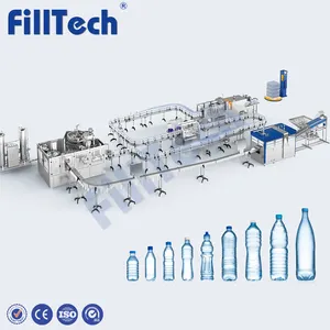 Water Making Machine Automatic Capping Machine Aluminum Caps Glass Bottle 3 in 1 Bottling Filling Machine