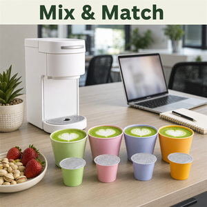 Capsules de Matcha Latte – Boîte de 10 dosettes de thé vert crémeux et onctueux <span class=keywords><strong>pour</strong></span> machine à café individuelle – Approvisionnement en gros - Product Image 1