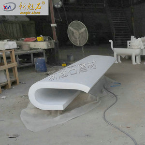 ม้านั่ง Uhpc หินวิเศษปรับแต่งได้ดีไซน์แบบกลวงเฟอร์นิเจอร์ลานกลางแจ้ง - Product Image 2