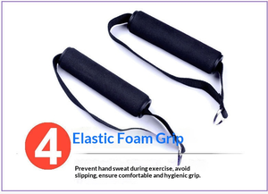 Equipo de Entrenamiento Físico para Gimnasio, Cuerda de Tracción de Tres Tubos con Pedal Tensor para Ejercicios Abdominales y de Abdominales Sentados - Product Image 5