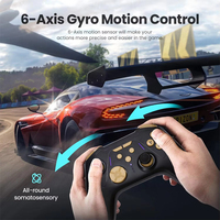 Manette de jeu sans fil S201 pour Switch 2 NS/PC/Android/iOS contrôleur de jeu à déclenchement Hall contrôleurs de jeu à détection de mouvement à Six axes