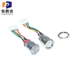 金属按钮开关12/16/19/22毫米防水开关闭锁瞬时照明按钮开关 - Product Image 4