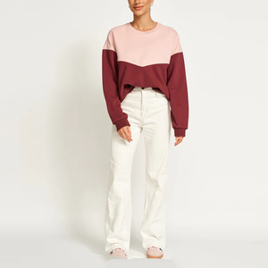 Maglione Personalizzato per Allattamento, Bicolore, in Morbido Cotone Felpato, Oversize con Pannelli Colorati - Product Image 6