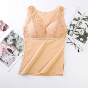 Winter Warm <strong>Vest</strong> Women Plus Velvet Thick Sexy <strong>Thermal</strong> Underwear <strong>Ladies</strong> <strong>Vest</strong> Lace Warm <strong>Vest</strong> - Product Image 4