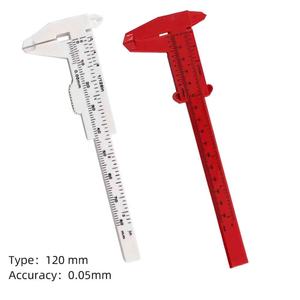 เครื่องวัดสำหรับเขียนคิ้วแบบถาวรสำหรับนักเรียนทำแผนที่ไม้บรรทัดขนาดเล็กเครื่องมือวัดขนาดรอยสักเครื่องวัดความกว้างพลาสติก - Product Image 1