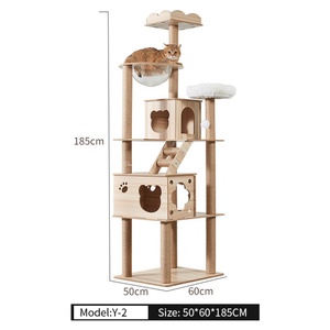Factory Wholesale <b>Cat</b> <b>Climbing</b> Frame Luxury Integrated Large <b>Cat</b> <b>Climbing</b> Frame Luxury Double Space Capsule <b>Cat</b> Tree Wholesale - Product Image 3