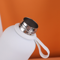 Bouteille d'eau isotherme en acier inoxydable de 500 ml avec poignée en silicone - Cadeau d'entreprise, écologique et portable