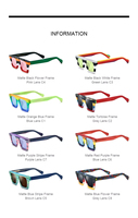 Lunettes de soleil de style de rue originales de haute qualité feuille poncée conçue pour hommes femmes cadres de lunettes de style unique pour la conduite