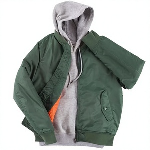 Low MOQ bomber <b>jackets</b> with <b>suede</b> bomber finish oversized bomber fit for US brands Wholesale Custom Logo - Product Image 1
