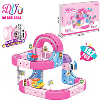 MILI 180 pièces Nouveau train magnétique rose avec bloc de charge USB, jouet cube, circuit de train à lévitation magnétique DIY