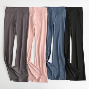 Phụ Nữ Của Bootcut 70% Tái Chế Polyester Chân Rộng Yoga Quần Thường Xuyên/Cao/Nhỏ Bootleg loe Tập Thể Dục Quần Tummy Kiểm Soát Phòng Tập Thể Dục Mặc - Product Image 3