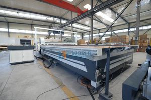 Máquina de Corte de Vidrio CNC de Alta Precisión E-WORLD, Equipo Profesional de Procesamiento de Vidrio de Doble Giro y Cuatro Estaciones - Product Image 5