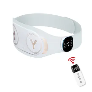 Vibratório para alívio da dor menstrual, massagem na cintura, cinto quente portátil sem fio USB elétrico inteligente aquecido