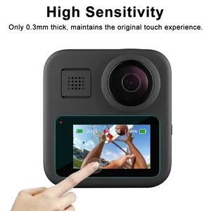 Pellicola Protettiva in Vetro Temperato Ultra Trasparente HONGDAK per Fotocamera Sportiva Gopro Max - Product Image 3