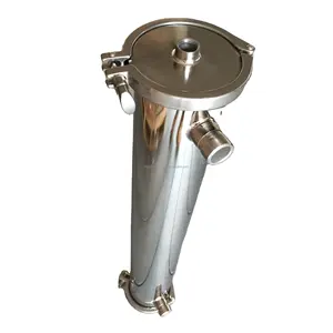 4040/8040 Stainless Steel SUS304/316L Sanitary Grade Tri-Clamp Housing Vessel Shell Industrial Filtration Equipment