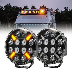Nuova Luce da Lavoro LED 9 Pollici, Luce di Posizione DRL Bianca 120W IP68, Faro LED a Proiezione TIR per Camion e Fuoristrada 4x4 - Product Image 1