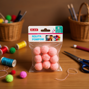 Pallina di Paillettes Ilan 3 Cm Colore Melocotone per Decorazioni Artigianali - Product Image 2